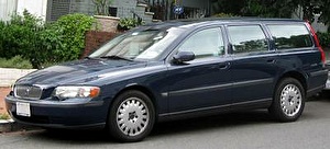 Размер колёс на Volvo V70 2001 Подбор шин на Volvo V70 2001
