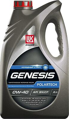 Лукойл Genesis Polartech 0W-40 4л