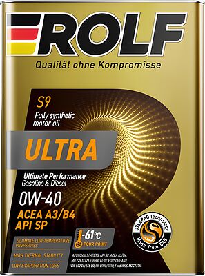 Rolf Ultra 0W-40 SP A3/B4 4л