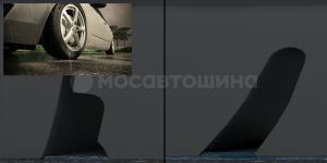 Технология Короткий тормозной путь на мокрой дороге