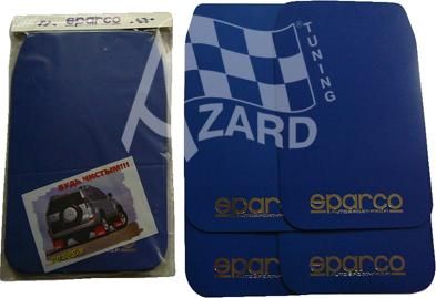 Брызговики SPARCO БОЛЬШИЕ /СИНИЙ/ /к-т 4 шт./