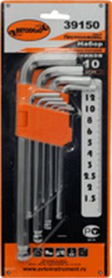 Набор Г-обр. шестигр. 10ч (1.5-12мм) (АвтоDело) Professional (39150)