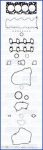 AJUSA 50168600 комплект прокладок, двигатель на TOYOTA CARINA E Sportswagon (_T19_)