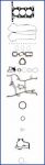 AJUSA 50329400 комплект прокладок, двигатель на OPEL CORSA D