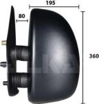 ALKAR Зеркало боковое прав.мех. Fiat Ducato 99-/Citroen Jumper/Peugeot Boxer 99- (1325626080, 9255961)