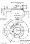 AP 10133 тормозной диск на PEUGEOT 305 I Break (581D)