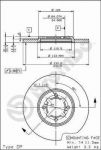 AP 14570 тормозной диск на TOYOTA CELICA купе (RA4_, TA4_)