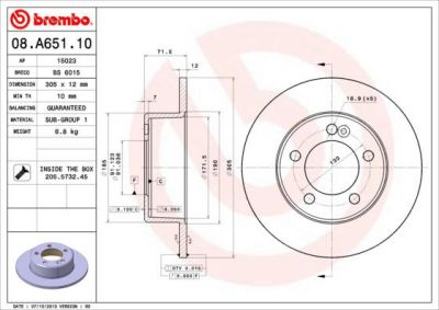 AP 15023 тормозной диск на OPEL MOVANO B фургон
