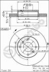 AP 24201 тормозной диск на NISSAN BLUEBIRD Hatchback (T72, T12)
