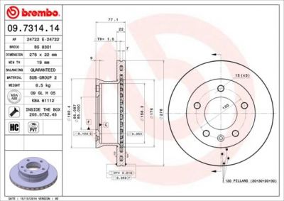 AP 24722 E тормозной диск на VW LT 28-46 II c бортовой платформой/ходовая часть (2DC, 2DF, 2