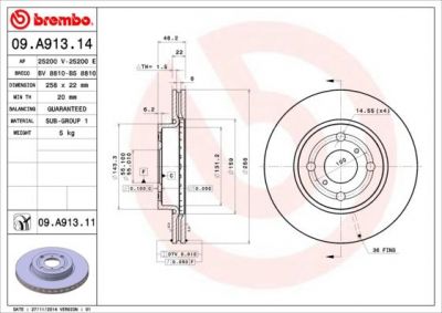AP 25200 E тормозной диск на TOYOTA YARIS (NHP13_, NSP13_, NCP13_, KSP13_, NLP13_)