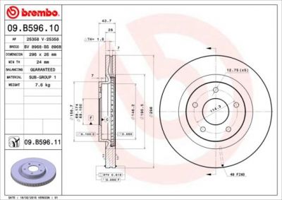 AP 25358 тормозной диск на NISSAN TIIDA Наклонная задняя часть (C13)