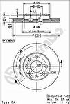 AP X 24221 тормозной диск на OPEL CORSA C фургон (F08, W5L)