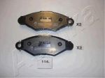 Ashika 50-01-114 комплект тормозных колодок, дисковый тормоз на NISSAN KUBISTAR (X76)