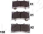 Ashika 50-01-158 комплект тормозных колодок, дисковый тормоз на NISSAN PATROL VI (Y62)
