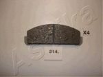 Ashika 50-03-314 комплект тормозных колодок, дисковый тормоз на MAZDA 323 I (FA)