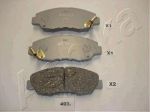 Ashika 50-04-493 комплект тормозных колодок, дисковый тормоз на HONDA ACCORD IV (CB)