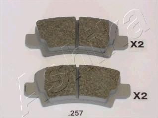 Ashika 51-02-257 комплект тормозных колодок, дисковый тормоз на TOYOTA COROLLA (CDE12_, ZZE12_, NDE12_, ZDE12_)