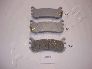 Ashika 51-03-391 комплект тормозных колодок, дисковый тормоз на MAZDA 323 C IV (BG)