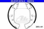 ATE 03.0137-0314.2 комплект тормозных колодок на PEUGEOT EXPERT фургон (222)