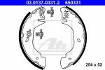 ATE 03.0137-0331.2 Комплект тормозных колодок