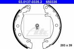 ATE 03.0137-0335.2 Колодки торм.бараб. Renault Megane