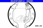 ATE 03.0137-0351.2 комплект тормозных колодок на NISSAN KUBISTAR (X76)