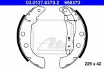 ATE 03.0137-0370.2 комплект тормозных колодок на PEUGEOT 306 (7B, N3, N5)