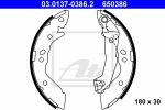 ATE 03.0137-0386.2 комплект тормозных колодок на HYUNDAI ATOS (MX)