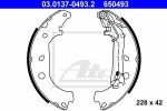 ATE 03.0137-0493.2 комплект тормозных колодок на PEUGEOT BIPPER Tepee