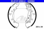 ATE 03.0137-0502.2 комплект тормозных колодок на TOYOTA YARIS (NHP13_, NSP13_, NCP13_, KSP13_, NLP13_)