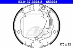 ATE 03.0137-3024.2 комплект тормозных колодок, стояночная тормозная с на HYUNDAI GETZ (TB)