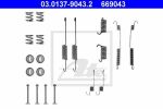 ATE 03.0137-9043.2 комплектующие, тормозная колодка на FORD ESCORT IV кабрио (ALF)