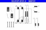 ATE 03.0137-9131.2 комплектующие, тормозная колодка на MAZDA 323 C IV (BG)