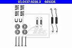 ATE 03.0137-9236.2 комплектующие, тормозная колодка на TOYOTA YARIS VERSO (_NLP2_, _NCP2_)