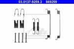 ATE 03.0137-9259.2 комплектующие, тормозная колодка на FORD KA (RB_)