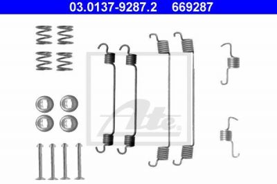 ATE 03.0137-9287.2 комплектующие, тормозная колодка на TOYOTA AYGO (PAB4_, KGB4_)
