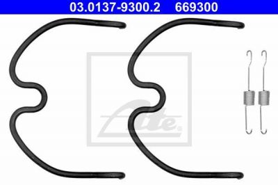 ATE 03.0137-9300.2 Комплектующие, тормозная колодка