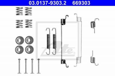 ATE 03.0137-9303.2 комплектующие, тормозная колодка на FIAT PANDA (169)