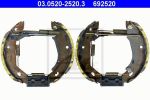 ATE 03.0520-2520.3 комплект тормозных колодок на PEUGEOT 306 (7B, N3, N5)