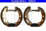 ATE 03.0520-5019.3 комплект тормозных колодок на RENAULT MEGANE I Cabriolet (EA0/1_)