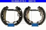 ATE 03.0520-5119.3 комплект тормозных колодок на OPEL CORSA C (F08, F68)