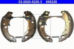 ATE 03.0520-5220.3 комплект тормозных колодок на FIAT PUNTO (176)