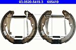 ATE 03.0520-5419.3 комплект тормозных колодок на SKODA ROOMSTER Praktik (5J)