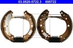 ATE 03.0520-5722.3 комплект тормозных колодок на NISSAN KUBISTAR (X76)