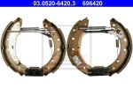 ATE 03.0520-6420.3 комплект тормозных колодок на PEUGEOT 306 (7B, N3, N5)