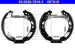 ATE 03.0520-7819.3 комплект тормозных колодок на MAZDA 2 (DE)