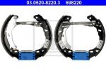 ATE 03.0520-8220.3 комплект тормозных колодок на FIAT PANDA Van (169)