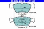 ATE 13-0470-7086-2 Колодки торм.пер. CERAMIC