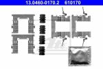 ATE 13.0460-0170.2 комплектующие, колодки дискового тормоза на NISSAN TIIDA седан (SC11X)